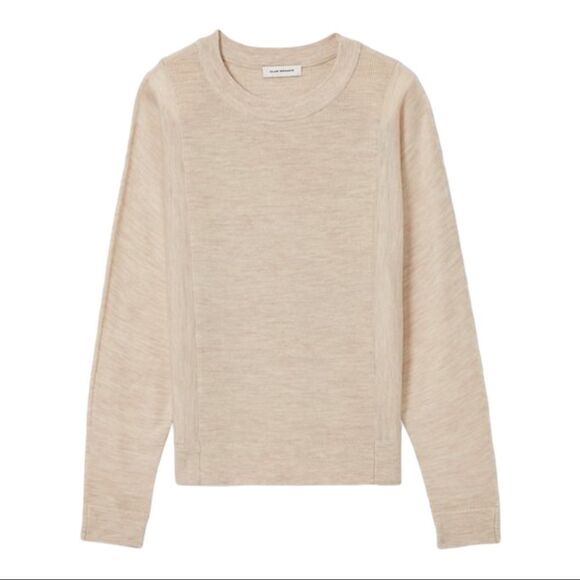 Club Monaco Blocked Sweater in Taupe - Picture 1 of 9